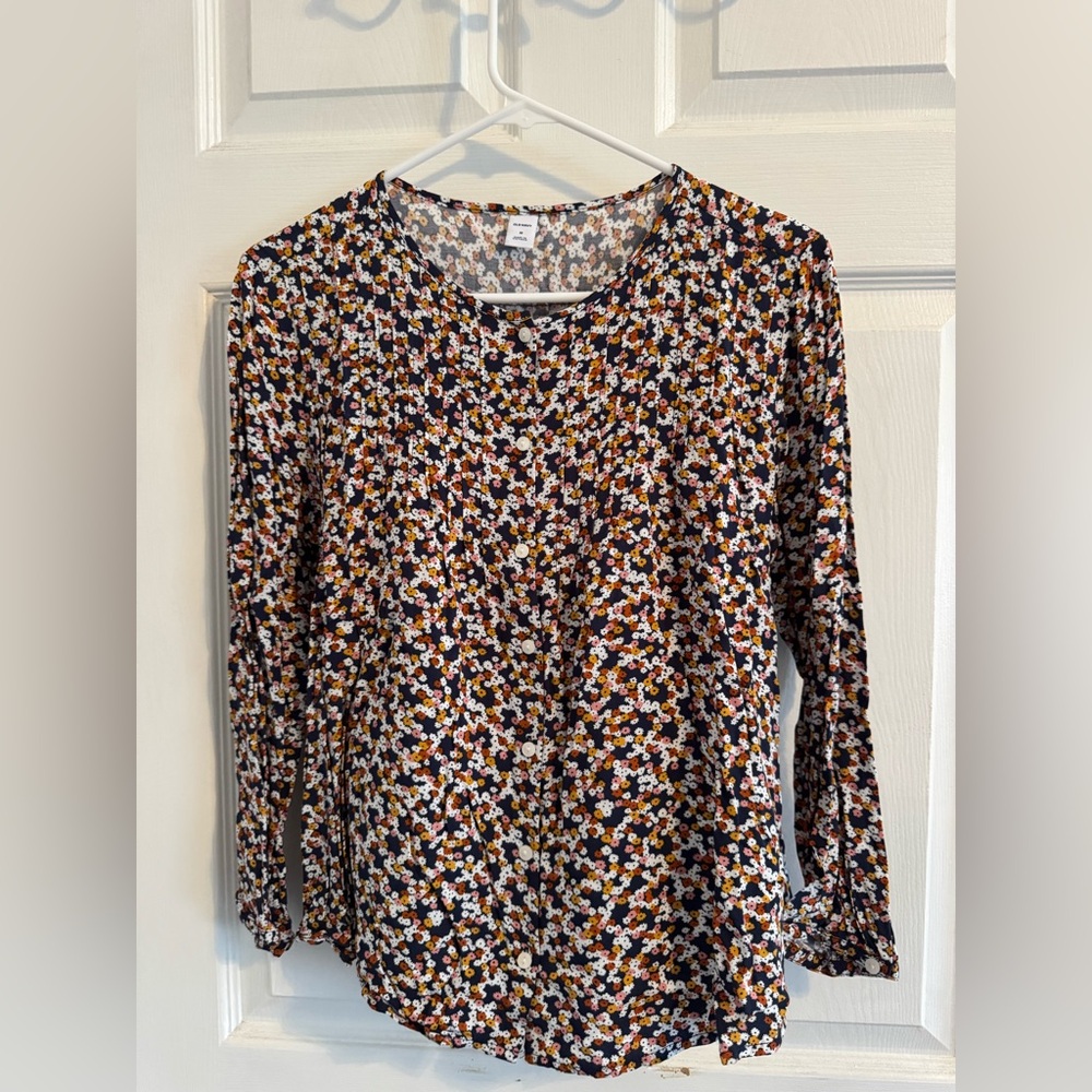 Old Navy Multicolor Floral Blouse